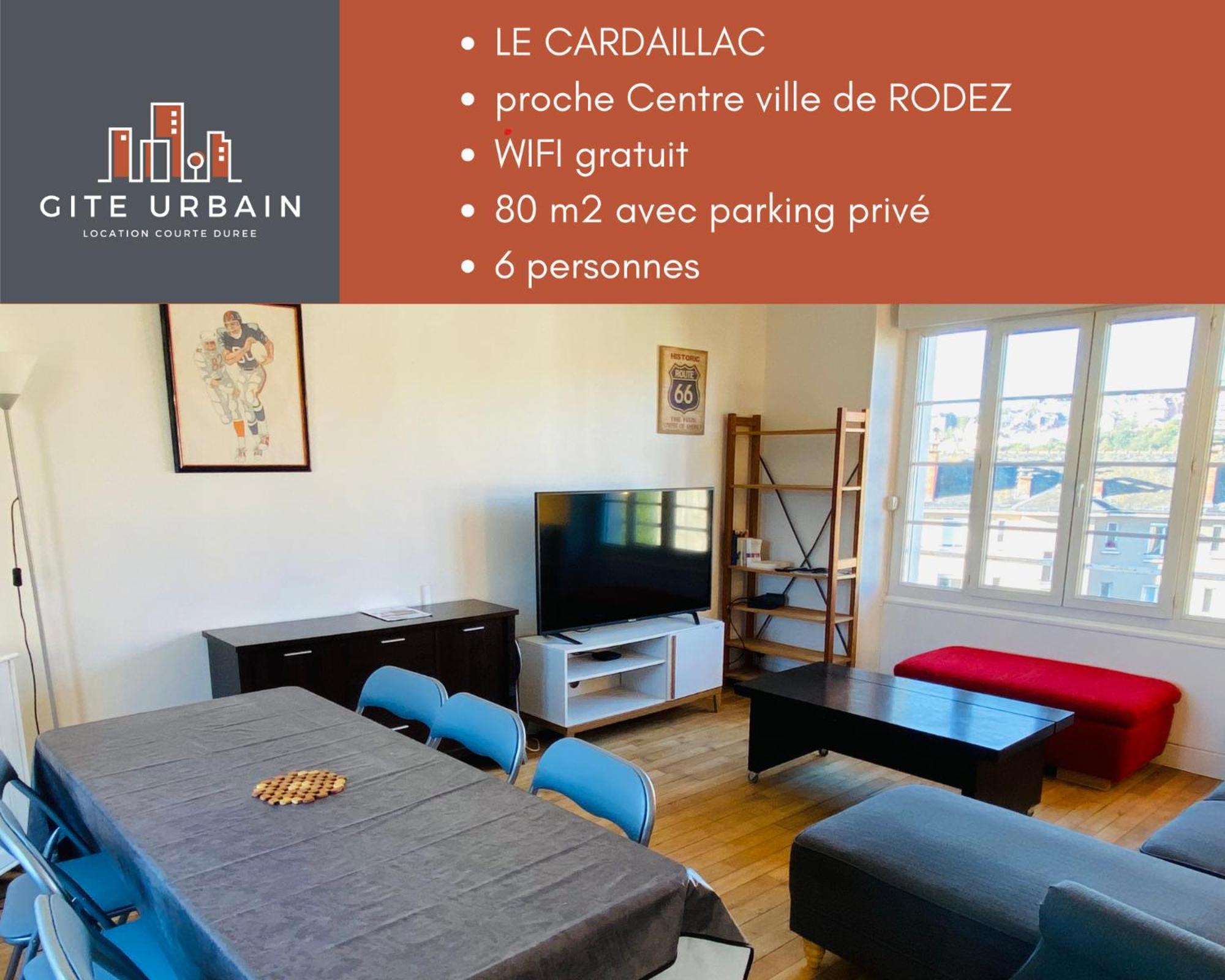 Appartement T4 Cite Cardaillac, Parking Prive, Wifi Rodez Eksteriør billede